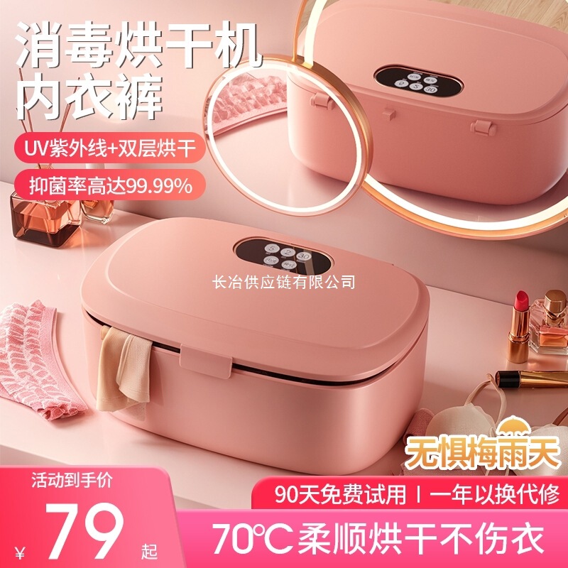 Underwear Disinfection and Sterilization Box Small Uv Intimate Underwear Uv Household Dryer Sterilizer