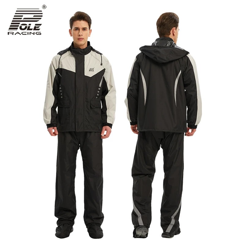 Off-Road Motorcycle Raincoat and Rain Pants Set for Men, Waterproof and Storm-Proof, Lightweight Split-Style for Women, Suitable for Summer Motorcycle Travel Off-Road Motorcycle Raincoat and Rain Pants Set for Men, Waterproof and Storm-Proof, Lightweight Split-Style for Women, Suitable for Summer Motorcycle Travel