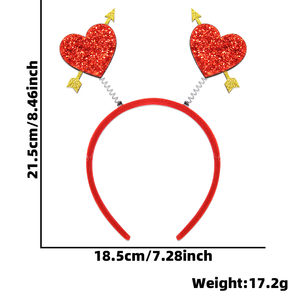 Europa y América nuevo estilo de un solo partido decoración diadema accesorios para el cabello bar decoraciones del Día de San Valentín amor diadema cabeza hebilla props