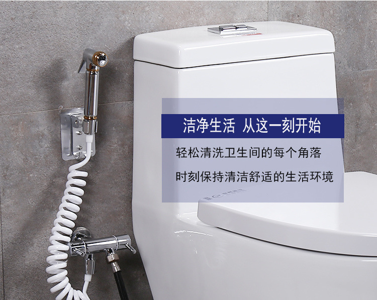 All-copper toilet spray gun, faucet, feminine wash nozzle, bathroom water gun, toilet flushing device, companion, high-pressure pressurization undefined