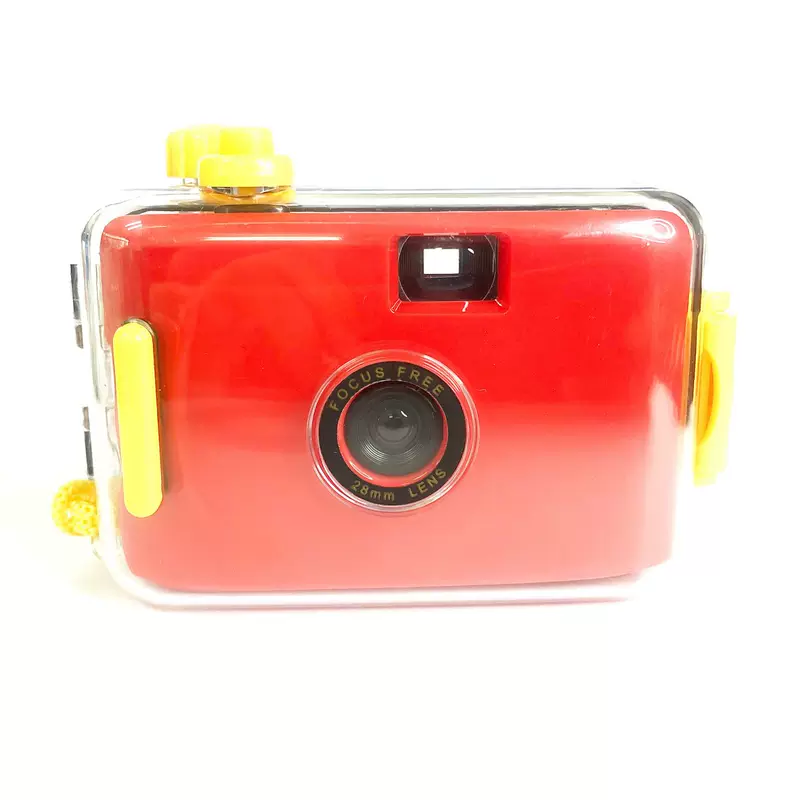 Red brand retro waterproof camera, Birthday gift