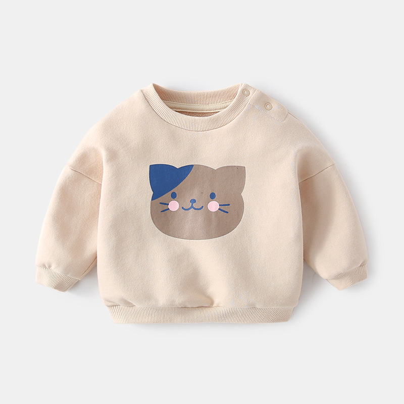 2022秋冬の新型子供服韓国版男女子供長袖tシャツの底のシャツがゆったりしています。|undefined