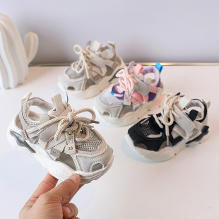 Big Sale Special Price Summer New Kidsren's Internet Celebrity Half Sandals Boys Soft-Soled Sports Shoes Baby Girl Ultra-Light Dad Shoes