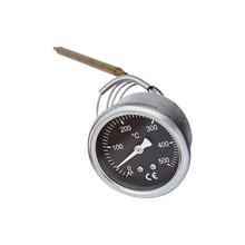 膨胀式温度计压力式温度表毛细管连接不锈钢带U夹WY-60Z 500°C