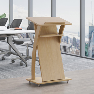 Corrosion-Resistant Mobile Podium New Reception Desk Commercial Office Lecture Table Normcore Square New Reception Desk