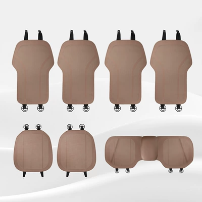 single-piece half-pack seat ventilated and | Seat cushion, seat cover - type-a-thin-cushion-chestnut-brown-seven-piece-set