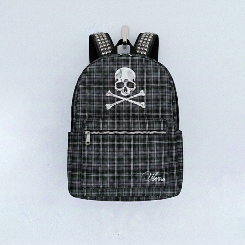 Amazon Niche Letter Print Design Dark Style Large Capacity Retro Y2K Personalized Wholesale Backpack for Men and Women Amazon Niche Letter Print Design Dark Style Large Capacity Retro Y2K Personalized Wholesale Backpack for Men and Women