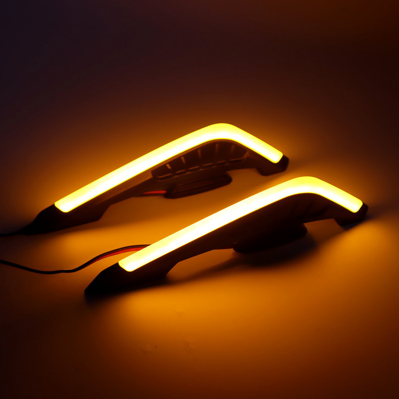 Cross-Border Popular Motorcycle Turn Signal Decorative Light, Cool Blade-Shaped Turn Signal Wind Wing Led Turn Signal Ambient Light