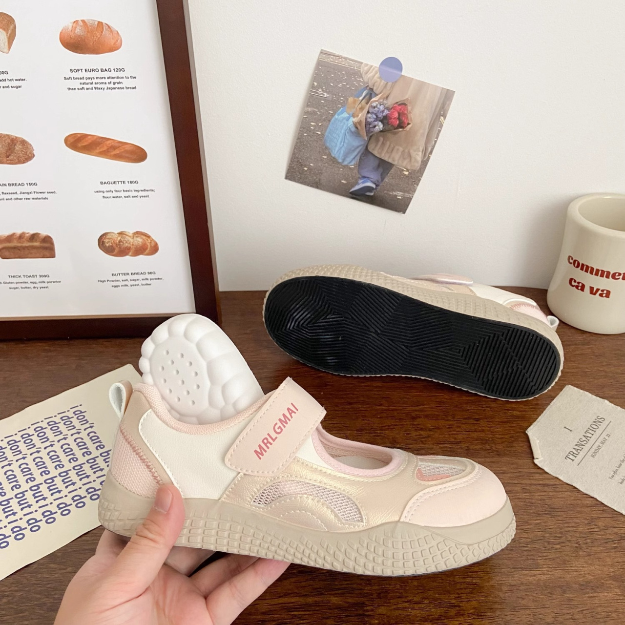 Roman Velcro Zapatos Marijin mujeres otoño 2025 nuevos zapatos casuales mallas transpirables zapatos deportivos blancos