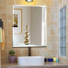 可订浴室镜子免打孔玻璃镜洗漱卫浴半身贴墙镜卫生间镜子可订尺寸