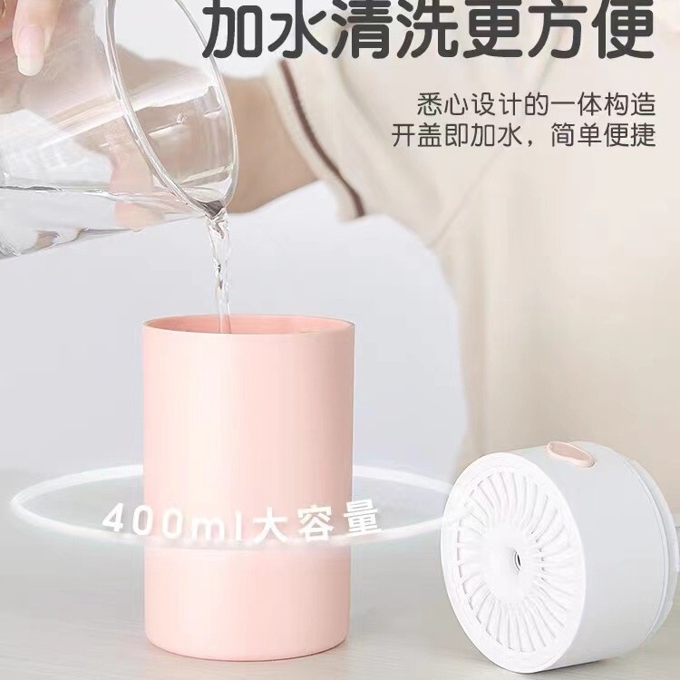 车载大容量新款香薰机加湿器礼品家用400ML迷你USB云朵加湿器补水|undefined