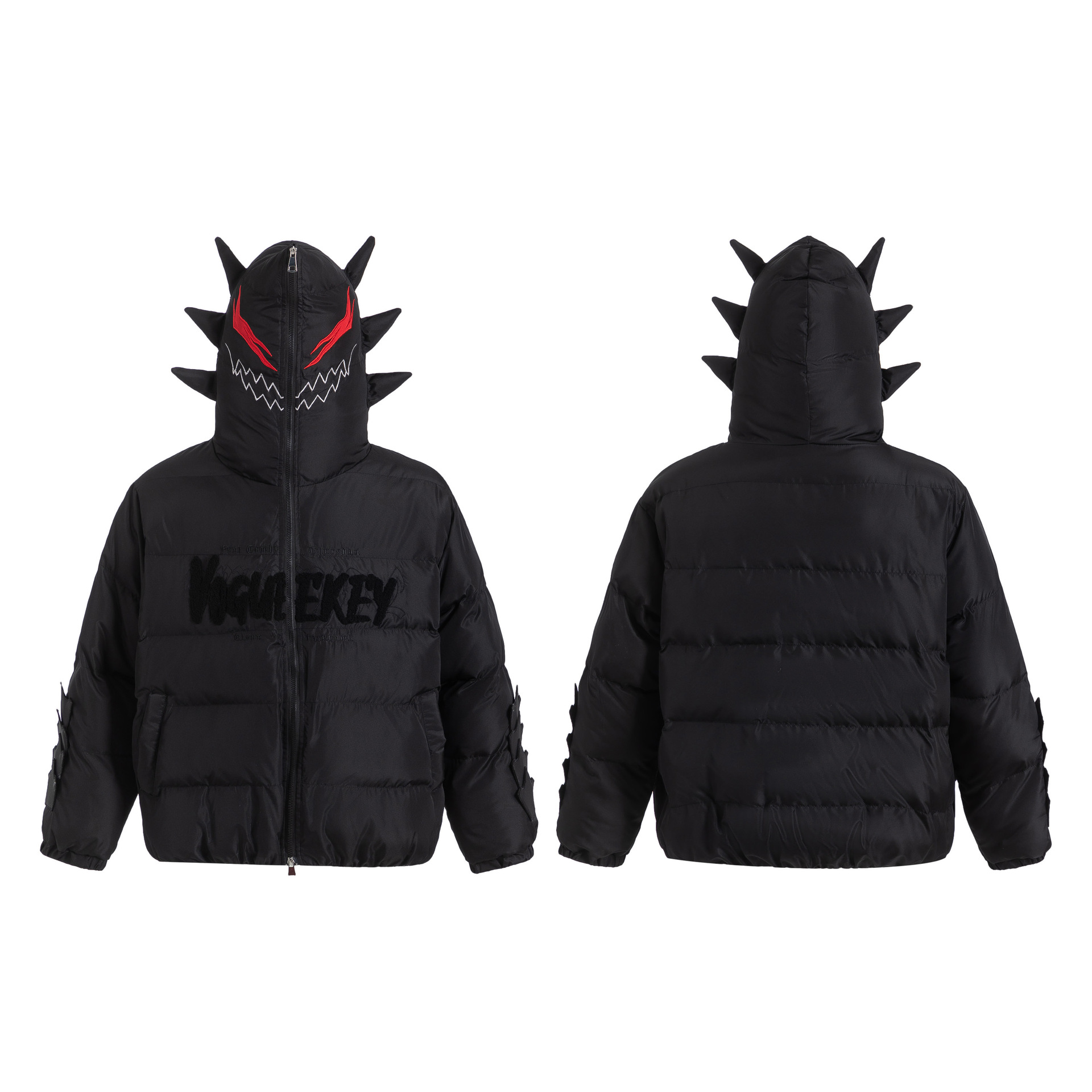 Herrenbekleidung 2024 Neue Retro Schwarze Arbeitskleidung Baumwolljacke Herren High Street Baumwolljacke Flache Jacke Funktionsjacke_voghion.com