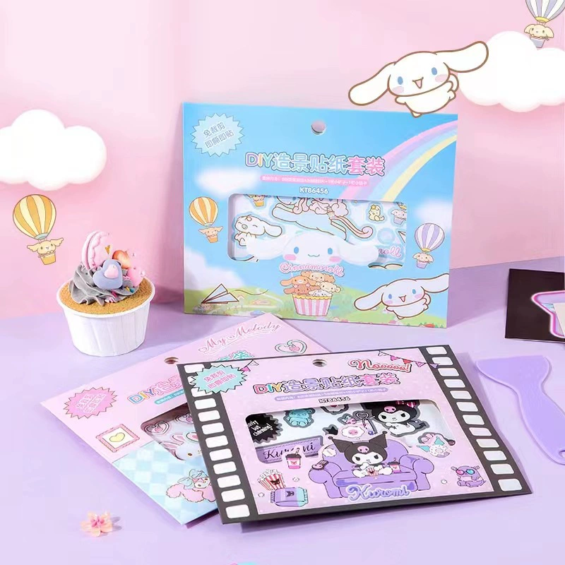 Guangbo KT86546 Подлинная Sanrio DIY ландшафтный дизайн наклейка костюм ручной счет материал украшения Наклейка куломи
