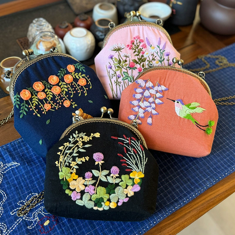 Милый набор материалов, кошелек для друга, diy, кот, с вышивкой, подарок для девочки