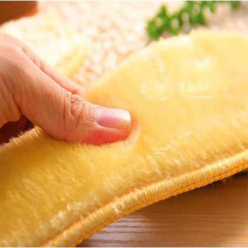 Winter Cashmere Anti-Odor Shockproof Warm Insoles for Men and Women, Thick Cotton Insoles for Warmth, Large Men's Outdoor Snow Ground Fleece Insoles
