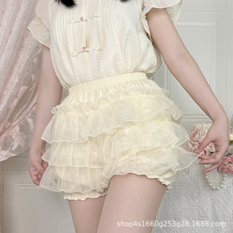 安全裤Lolita南瓜裤裙撑狗短暴力日常撑蛋糕蓬蓬裙防走光jk打底裤|undefined