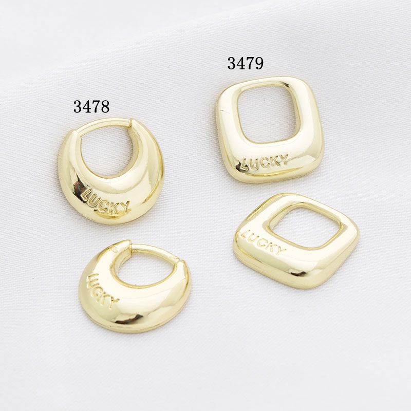 10 Pcs/package Simple Style Letter Solid Color Alloy Plating Pendant Jewelry Accessories display picture 2