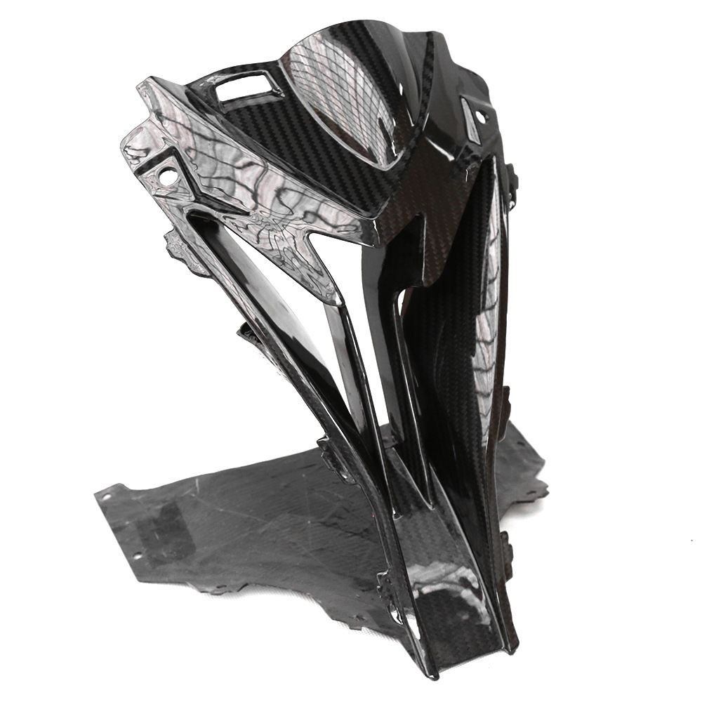 Adecuado para la decoración de la cubierta interior del orificio de entrada de la nariz central delantera de fibra de carbono modificado de la motocicleta BMW s1000rr