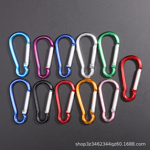 Factory wholesale outdoor No. 8 gourd-shaped kettle hook mountaineering buckle stainless steel multifunctional quick-hanging buckle