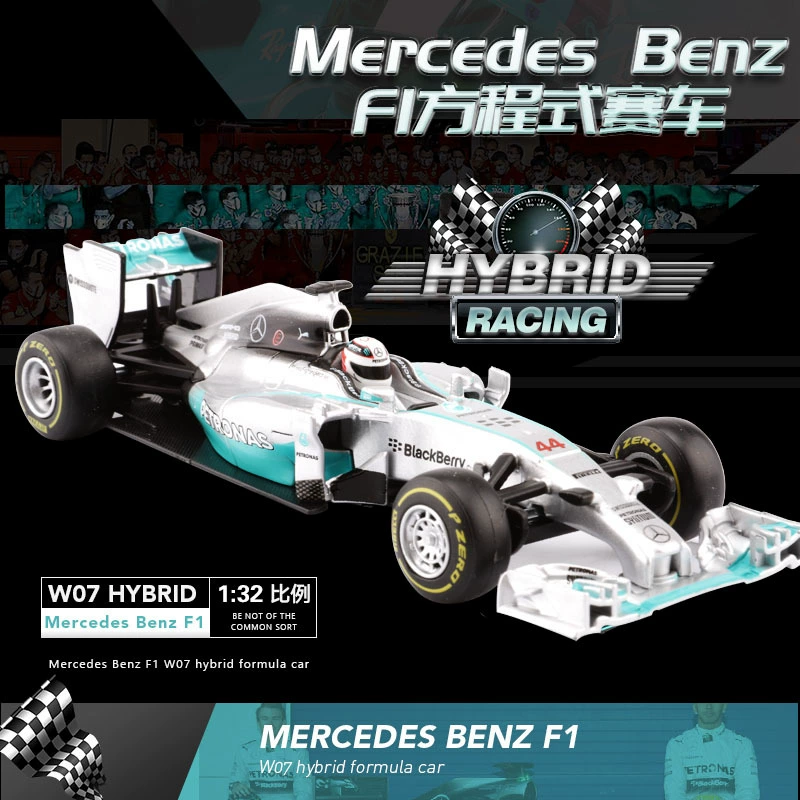 比美高 Mercedes Benz, гоночный автомобиль, металлическая модель машины, масштаб 1:43