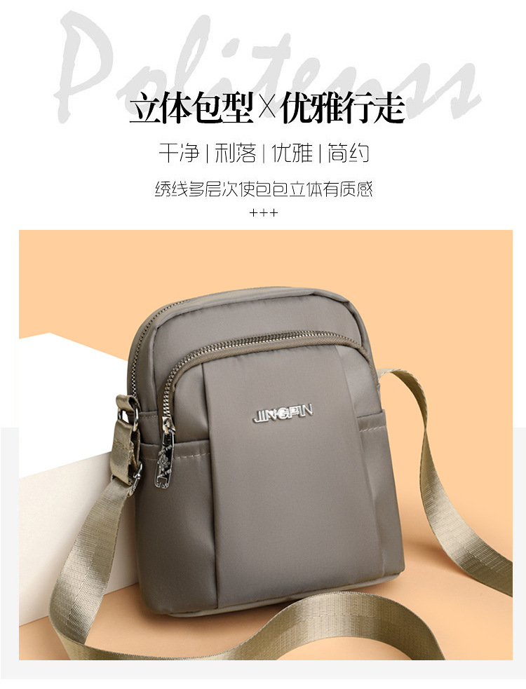 Modische vielseitige kleine Tasche Damenumhängetasche neues Nylon-Segeltuch-Täschchen Damen Geldbörse Handytasche Mini-Schultasche