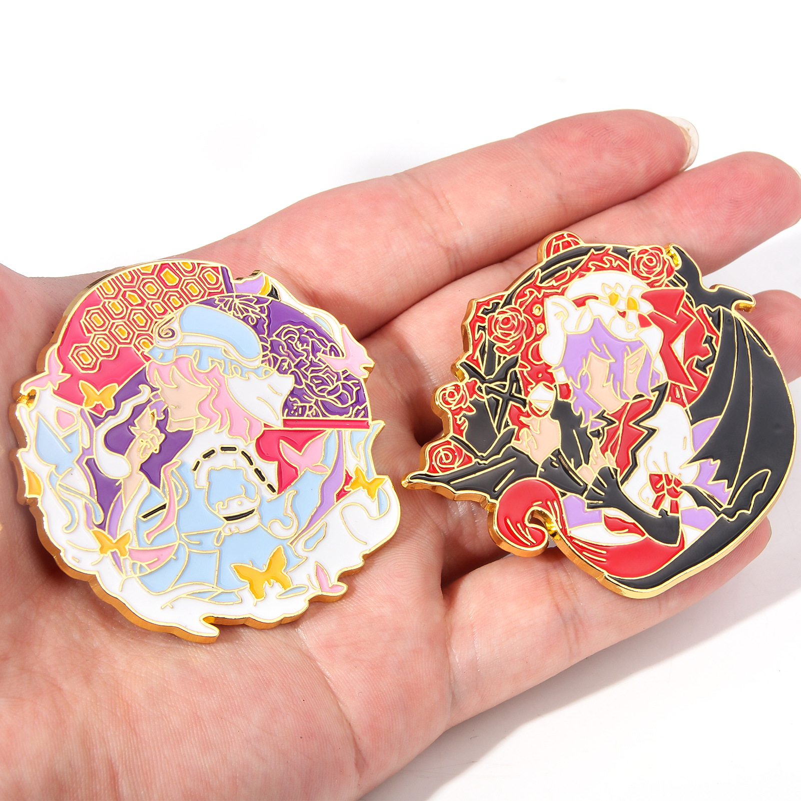 Oriental project enamel brooch eight clouds purple figure badge fantasy township 17 years old purple mother fjdjqiweiop