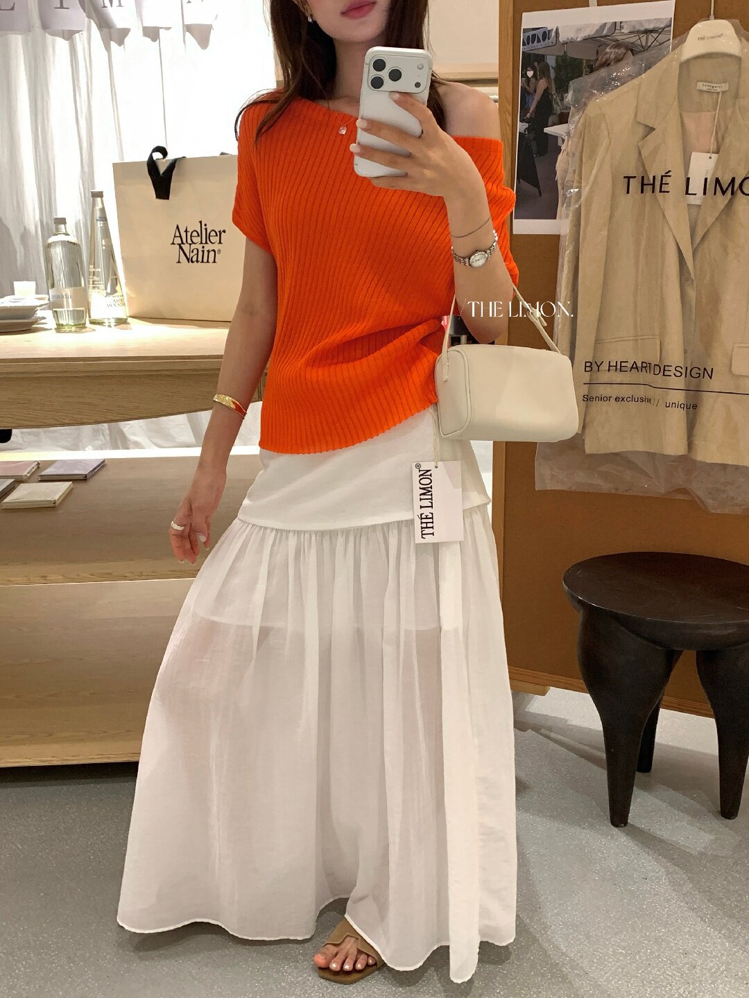 Áo thun nữ cổ tròn basic tay ngắn phong cách Hàn Quốc — Cà phê, màu đen, Bột củ sen, trắng ngà chi tiết 44