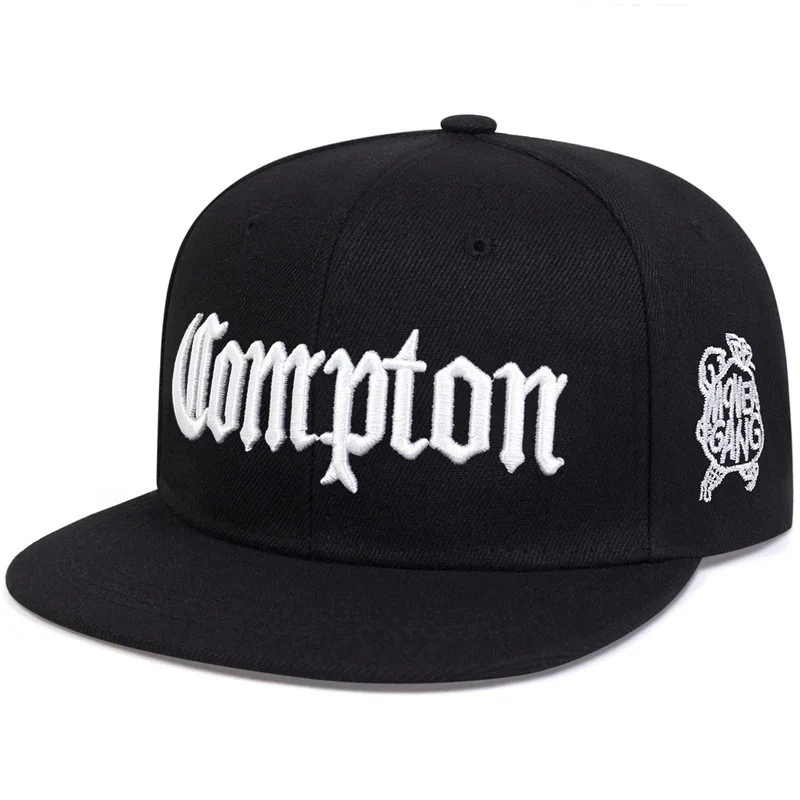 Кепка Snapback (Compton) — молодежная уличная танцевальная кепка с плоским козырьком, регулируемая, урбан-хип-хоп