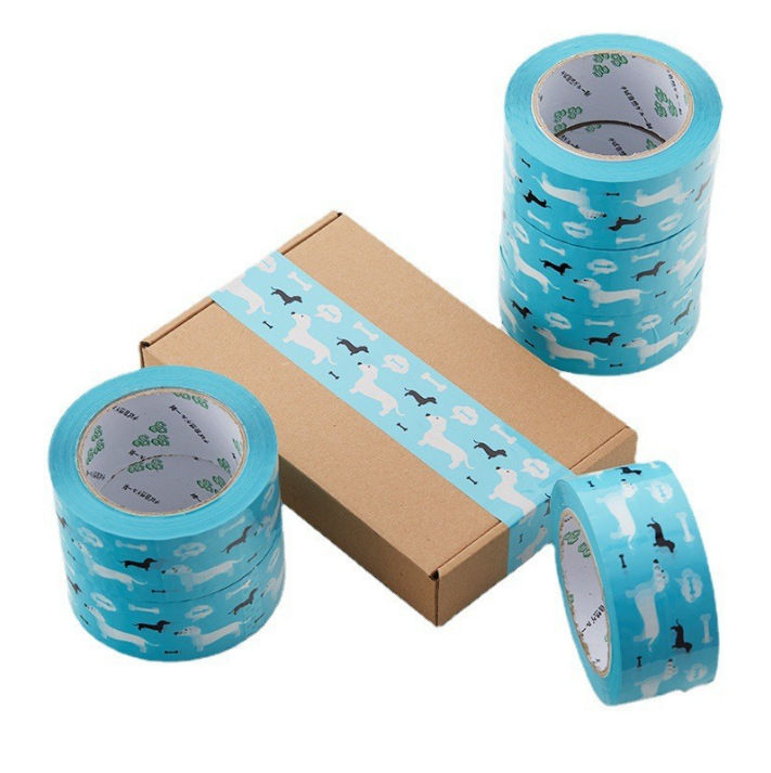 Thankyou cinta adhesiva de embalaje rosa, sello de red, cinta de sellado, cinta de impresión de dibujos animados, fabricante al por mayor