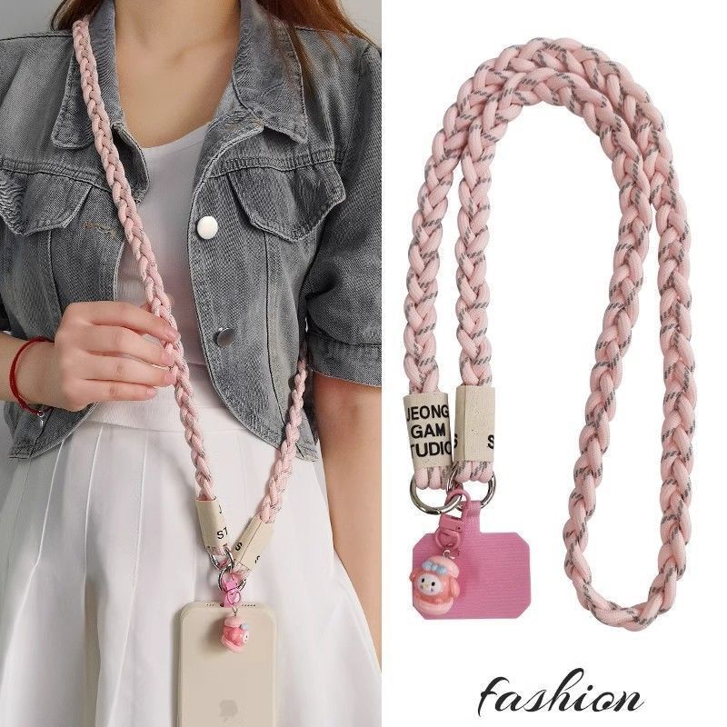 Cross-border Mobile Phone Lanyard Crossbody Woven Outdoor Mountain Mountaineering Rope Shoulder Mobile Phone Case Chain Anti-lost Doll for Women Cross-border Mobile Phone Lanyard Crossbody Woven Outdoor Mountain Mountaineering Rope Shoulder Mobile Phone Case Chain Anti-lost Doll for Women