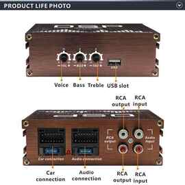 1套 颜色：图片色 材质：铝合金 Car Audio DSP 4x50W DSP功放机