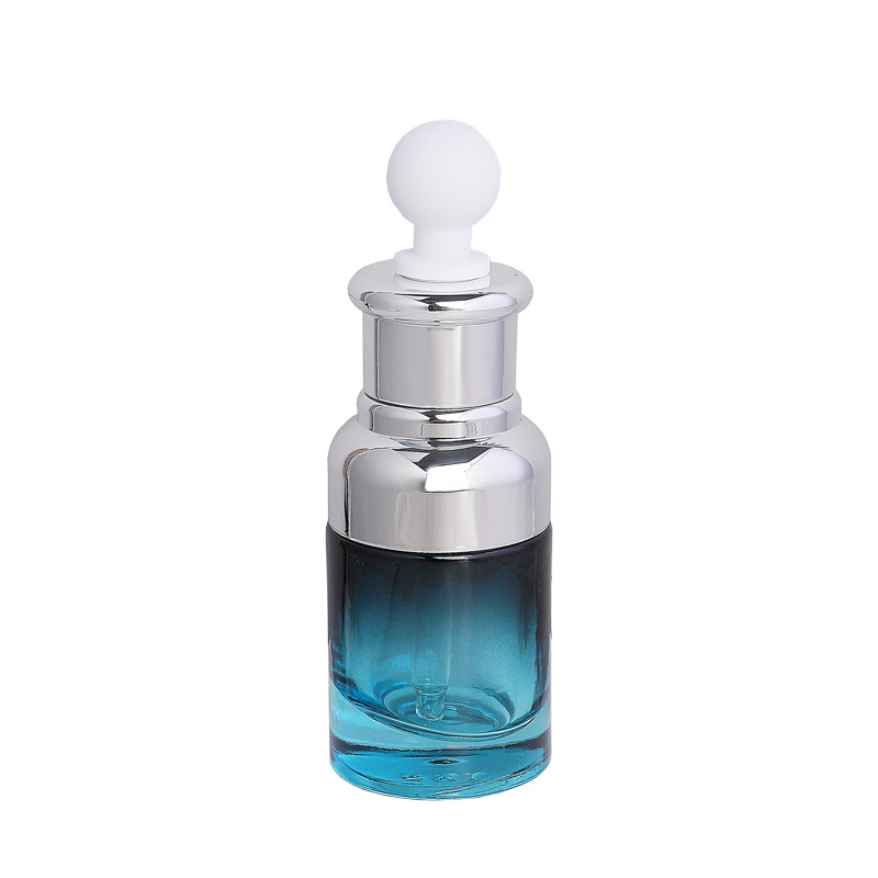 Botella de aceite esencial de vidrio botella cuentagotas cabeza de plástico botella de esencia líquida original salón de belleza maquillaje botella vacía 40ml30ml20ml