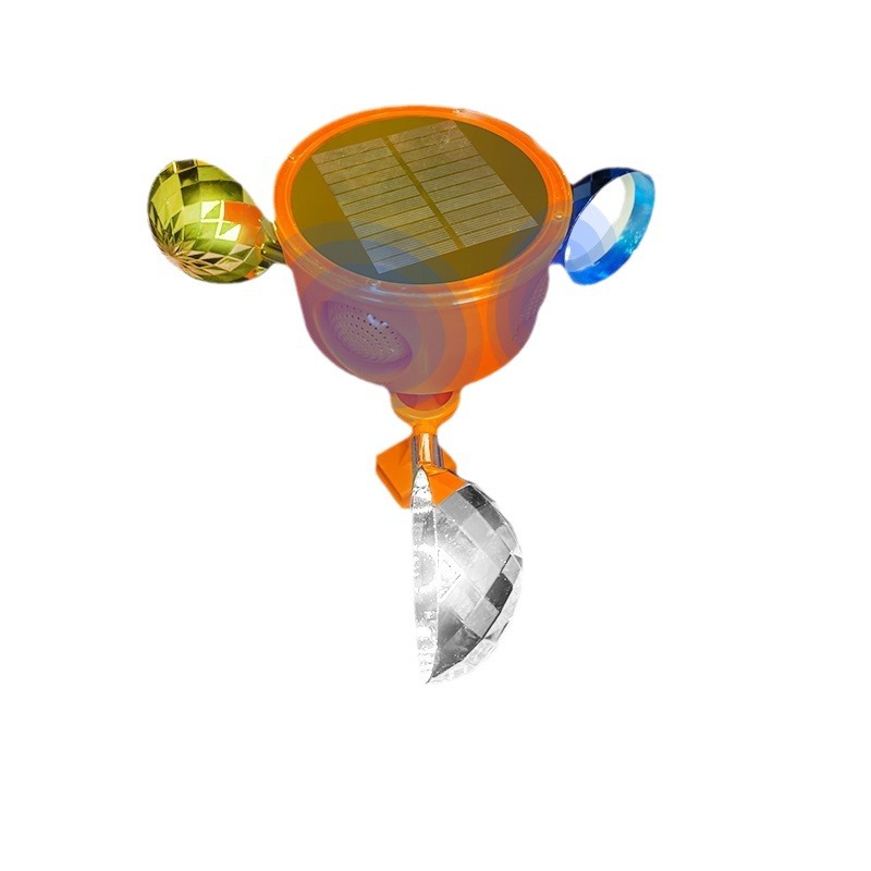 Factory wholesale bird repellent wind scare birds solar voice bird fish pond farmland Orchard electric bird scarer
