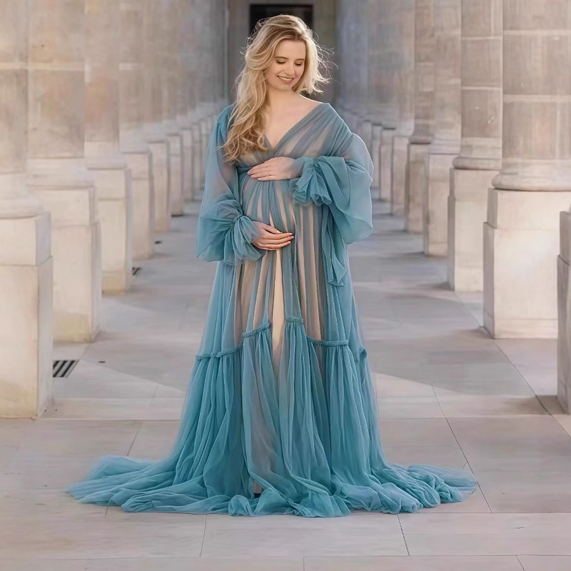 Mesh maternity skirt outside single cross-border maternity photos clothing Amazon AliExpress and other foreign trade websites hot