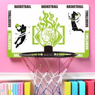 Cross -border foldable basketball box indoor and outdoor shooting free punching basketball board sports children's wall -mounted ball boy