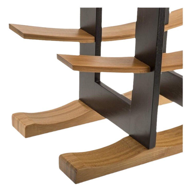 FUENTE Fábrica simple recuperación de la moda europea creativa estante del vino de madera decoración moderna simple estante del vino de bambú siete