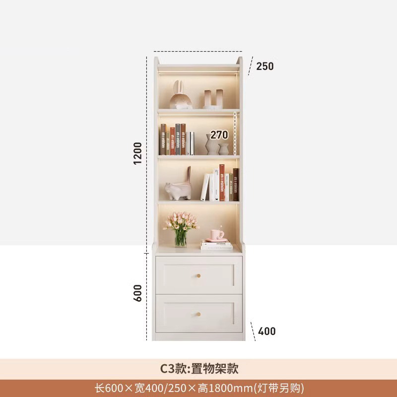 Cabina de cabezal de cama horizontal estilo francés sala de aire de crema doméstica pequeña casa estante de la cama simple percha de ropa armario de almacenamiento