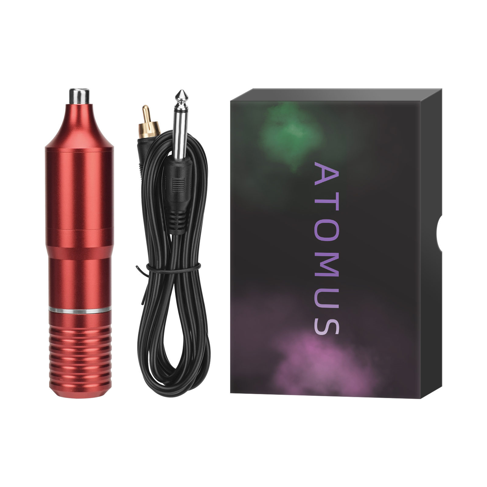 Multi-color de la pluma larga máquina de tatuaje motor máquina todo en uno (incluida la línea de gancho) línea de corte de tatuaje equipo de máquina de niebla