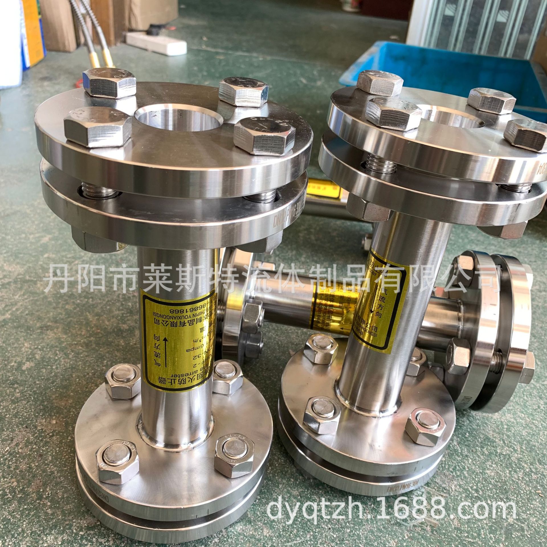 法兰式管道阻火器不锈钢法兰式管道阻火器DN32法兰式阻火器防爆