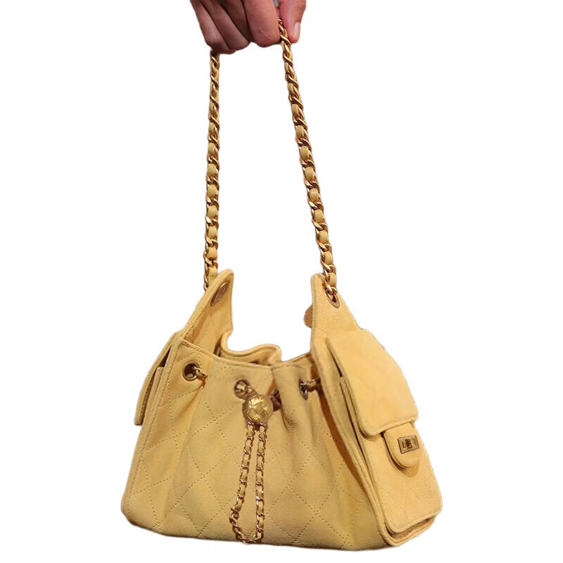 Insネット紅同品小香風菱格包チェーンhobo腋の下包2025新型バケツ餃子包女包|undefined