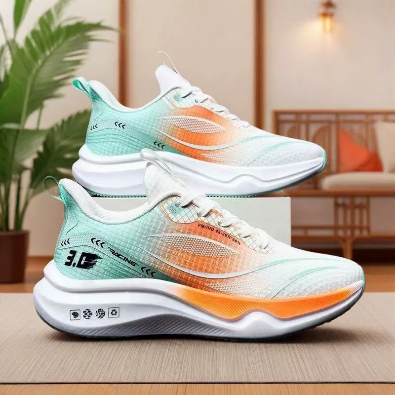Новая мужская спортивная обувь, дышащая повседневная обувь в корейском стиле, молодежная модная мужская обувь, мягкая подошва, легкие кроссовки с летающей вязкой.