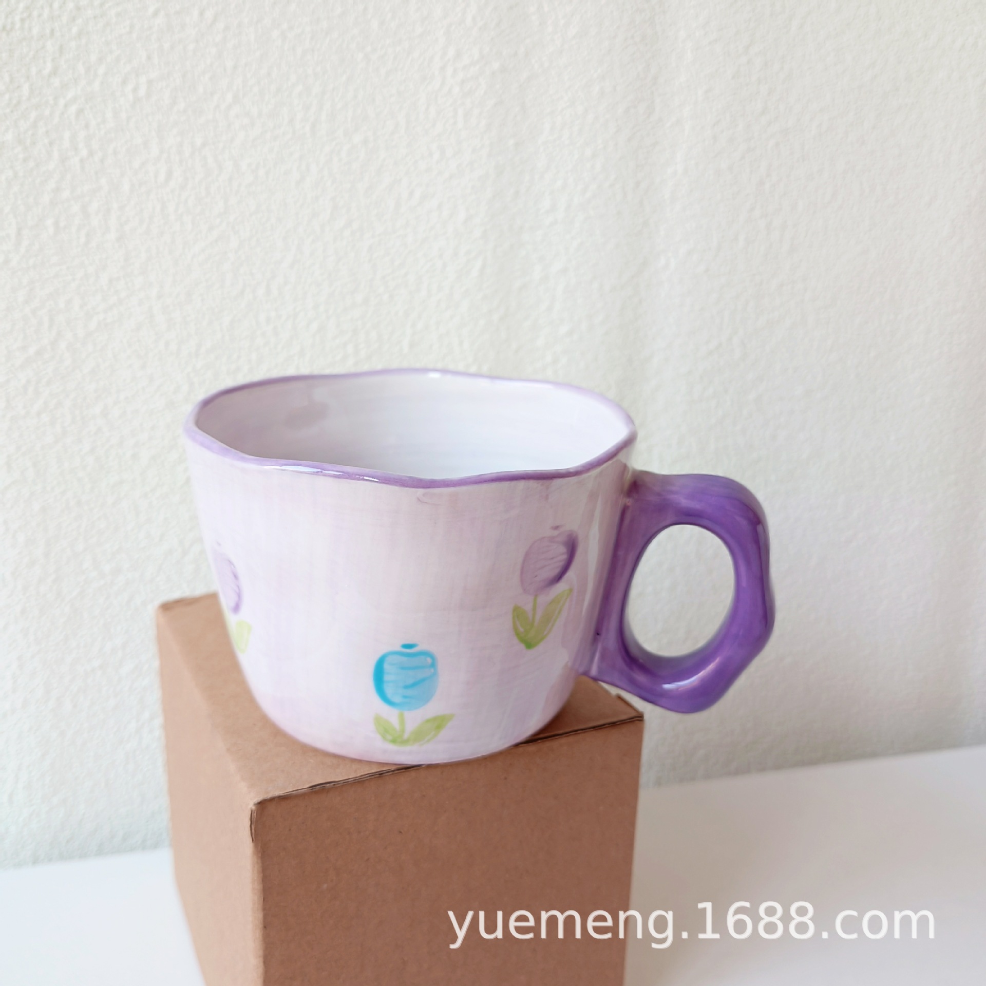 Short cup purple tulip
