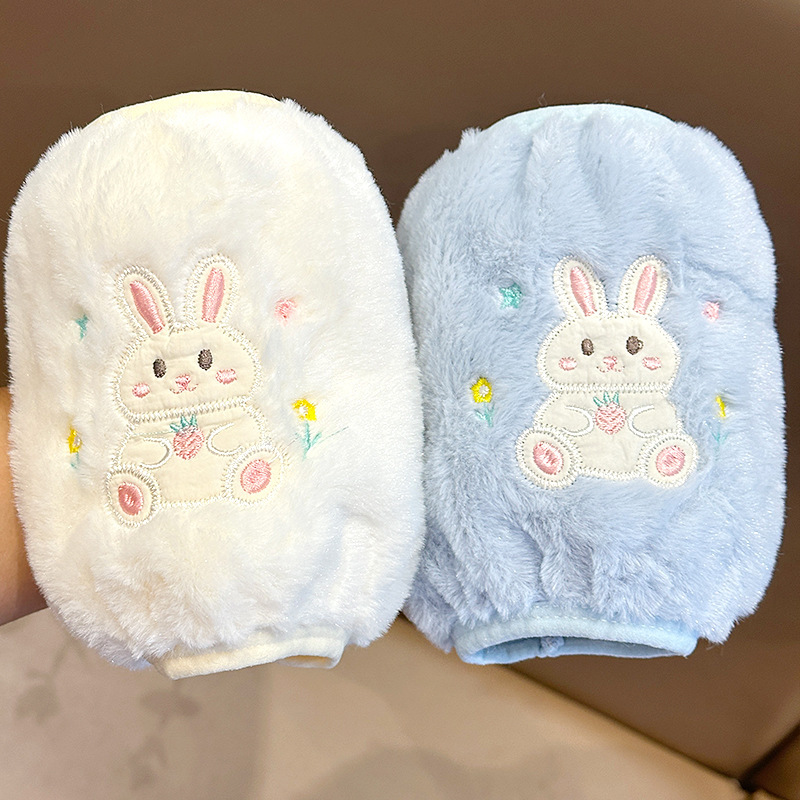 可爱卡通袖套儿童秋冬防脏女童毛绒保暖婴儿套袖宝宝女孩护袖冬季|undefined
