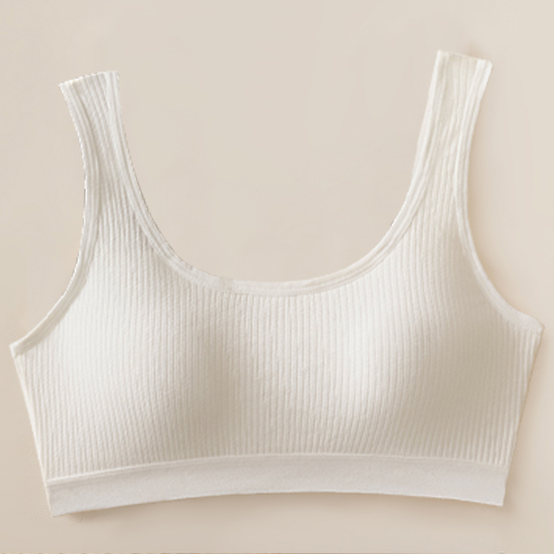 ropa interior a prueba de choque de estilo deportivo para mujeres, pecho grande y pequeño, taza ligera sin marca, espalda hermosa sin anillo de acero, sujetador anti-caída.