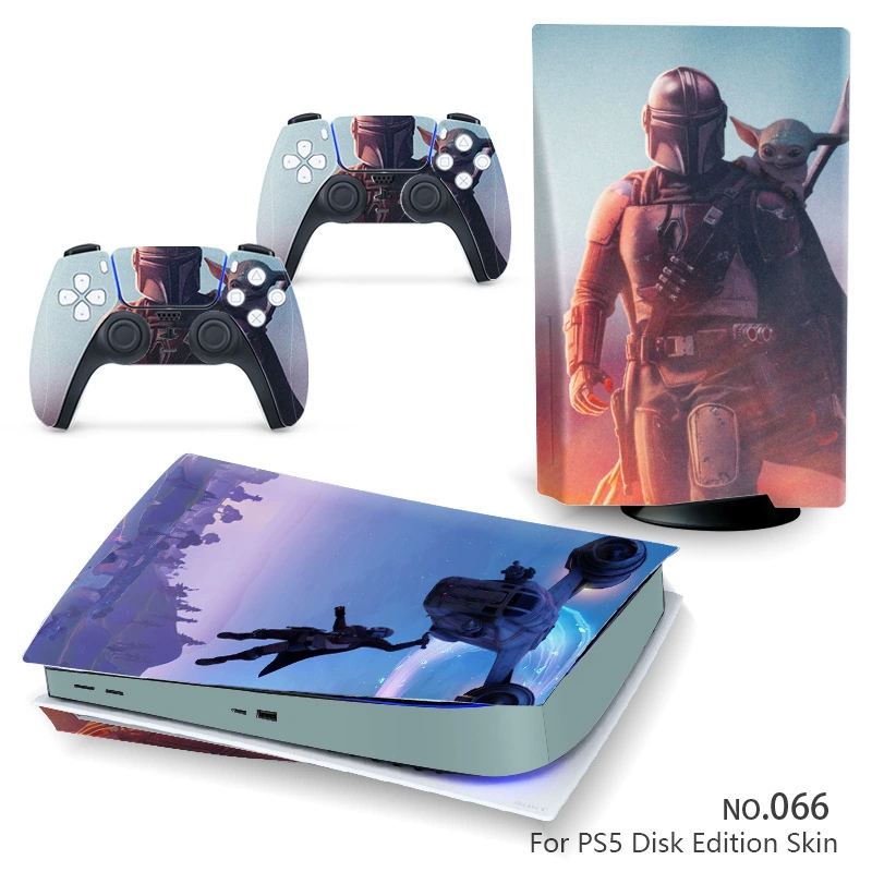 Наклейка‑скин для консоли (Sony) PS5, 5 предметов, декоративная виниловая защита, для дисковой и цифровой версий