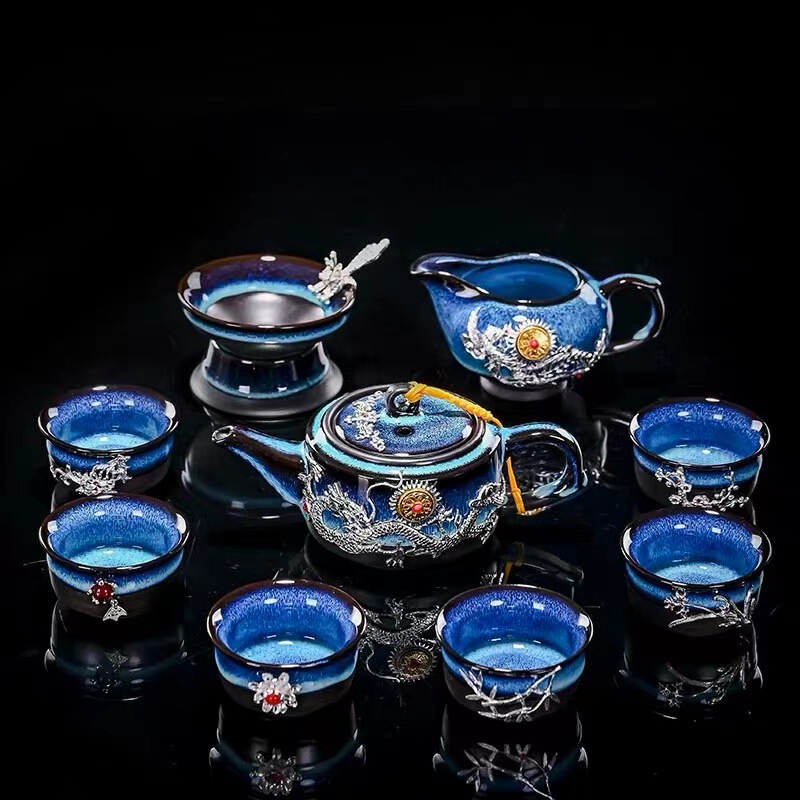 金入れ玉茶器セット高級家庭用工夫茶器オフィスビジネスプレゼント陶磁器茶器ギフトセット|undefined