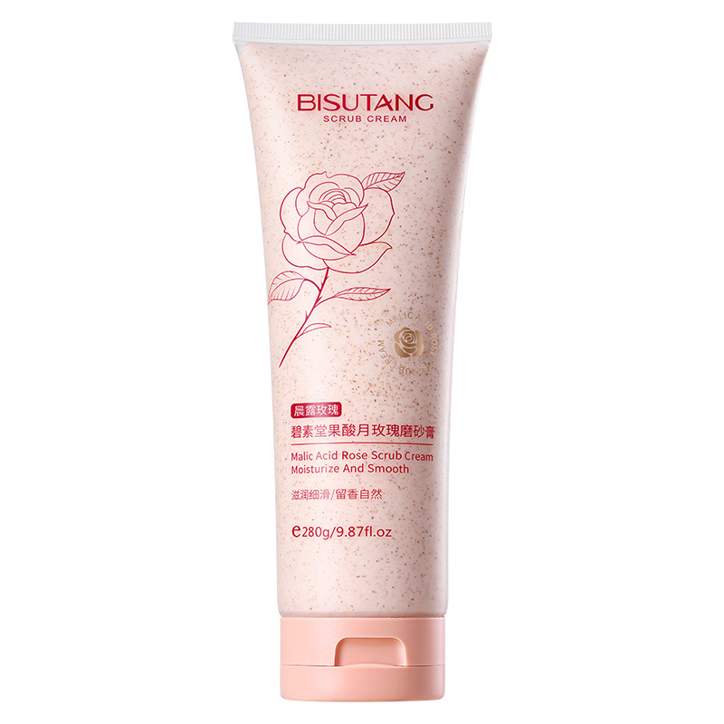 Bishutang Fruit Acid Moon Rose Scrub Cream