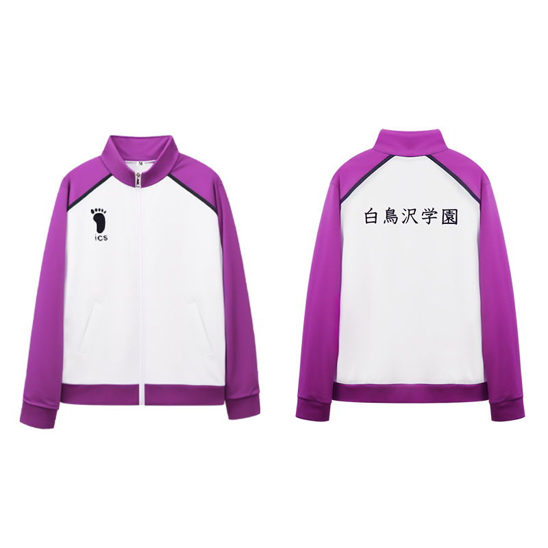 Traje de voleibol Junior cos Owen Inari Aoye Nishijo Shiratsuzawa Ida trabajador Lobo negro traje de uniforme escolar