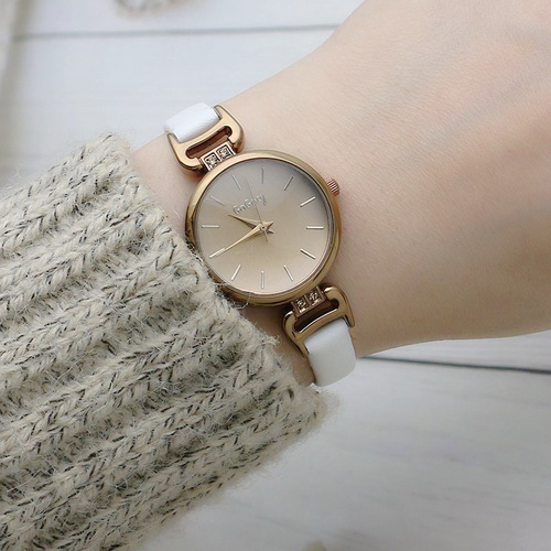 Factory direct sales Japanese and Korean small plate thin watch strap ladies watch belt fashion trend watch live female watch 193