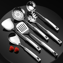 GDAY316不鏽鋼廚具鍋鏟家用炒鏟廚具湯勺鏟漏湯勺大漏勺菜鏟套裝